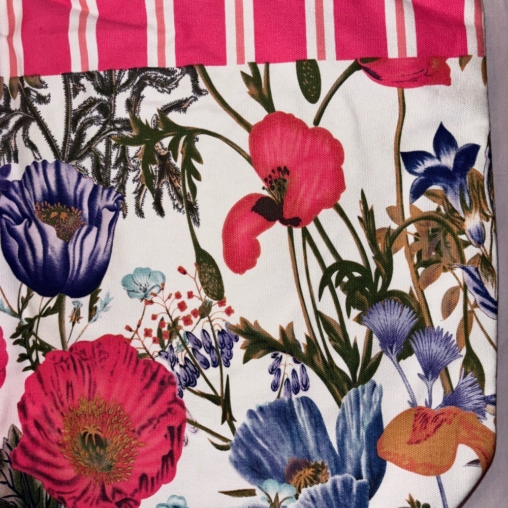 Estee Lauder Floral Tote with Pink and Blue - Picture 4 of 13